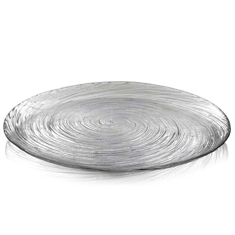 Wrought Studio™ Lyalya Glass Salad Plate Set of 12 (Set of 12)