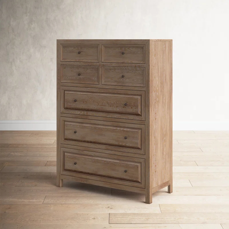 Birch Lane™ Katheryn Solid Wood 42'' W 7 - Drawer Dresser