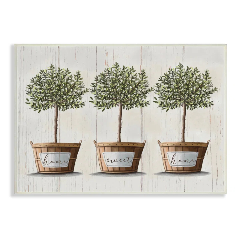 Stupell Industries " Home Sweet Home Fruit Trees "