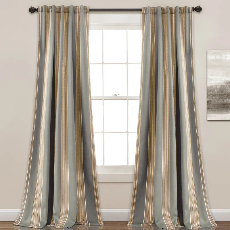 Lush Decor Julia Polyester Room Darkening Sliding Panel Pair (Set of 2)