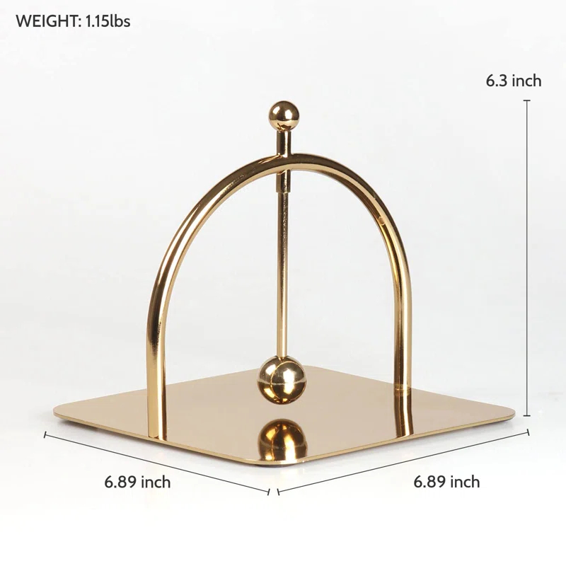 Orren Ellis Alloy Napkin Holder,Modern Fashion Style Luxury Napkin Holder For Tables, Dining, Picnic Table, Home Decor, Modern, Celebration Party Napkin Holder (Metal)