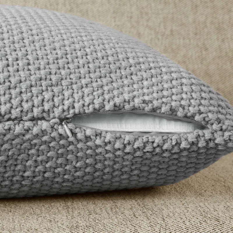 INK+IVY Tino Knit Square Euro Pillow Sham