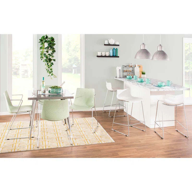 Ivy Bronx Matcha Contemporary Chair by LumiSource - Set of 2