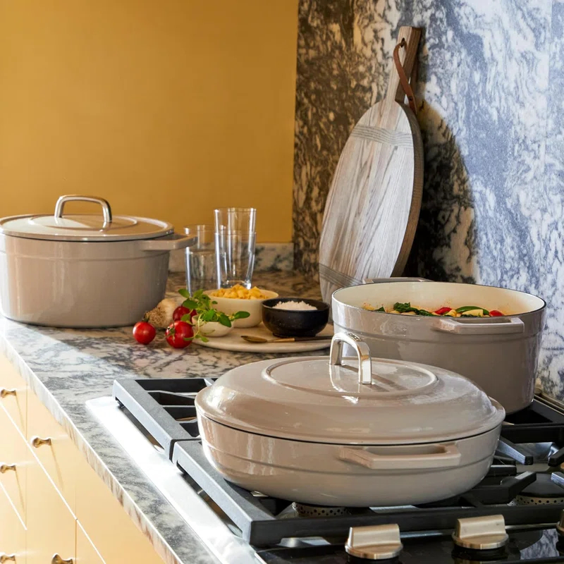 Martha Stewart Martha by Martha Stewart 5 QT Enameled Cast Iron Dutch Oven w/Lid | Wayfair