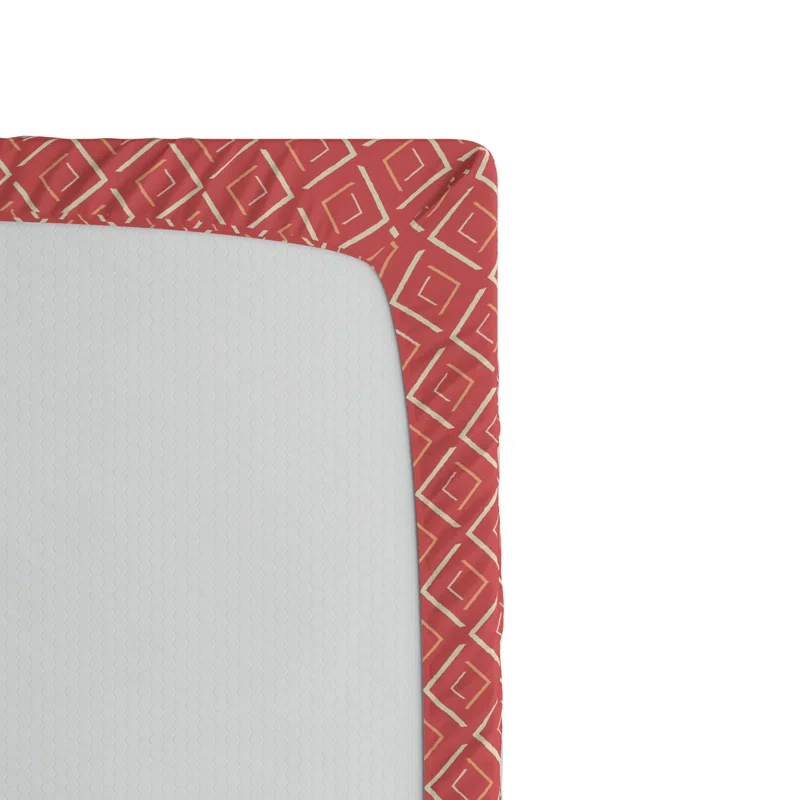 Ambesonne Microfiber Geometric Fitted Sheet
