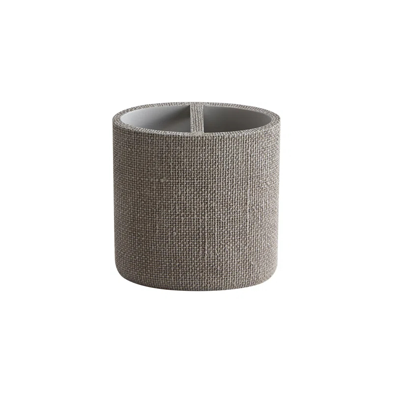 Tahari Astor 4-Piece Grey Textured Bathroom Accessory Set