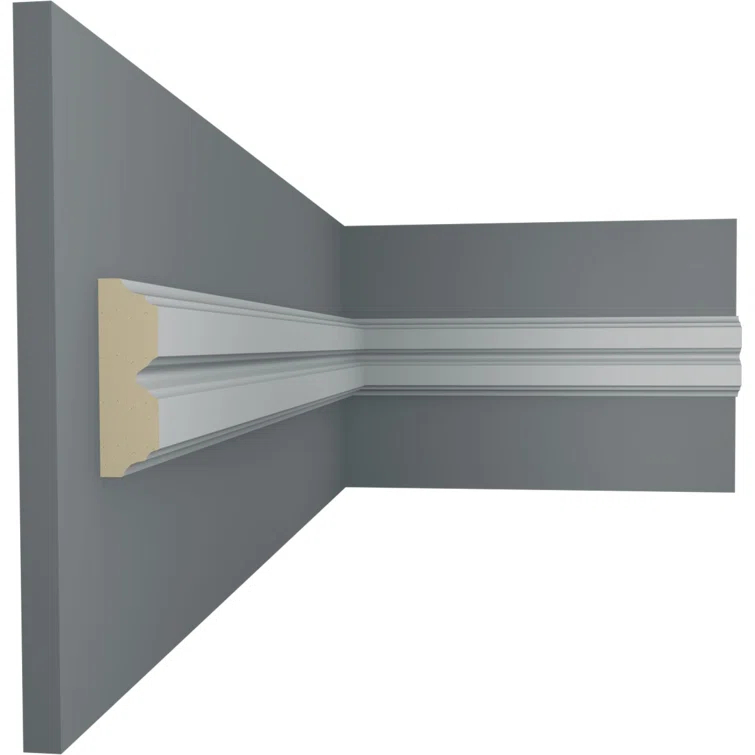 Ekena Millwork 2"H x 5/8"P x 94 1/2"L Hillsborough Chair Rail (Set of 8)