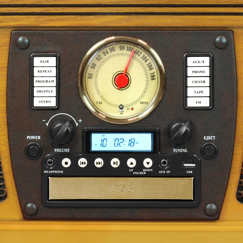 Victrola 3 - Speed Turntable Decorative Record Player with Bluetooth