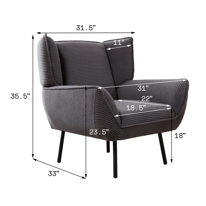 Wade Logan® Brynnly 89 in Comfy Sofa Couch with Extra Deep Seat 3 Seater Sofa Chair Set for Living Room