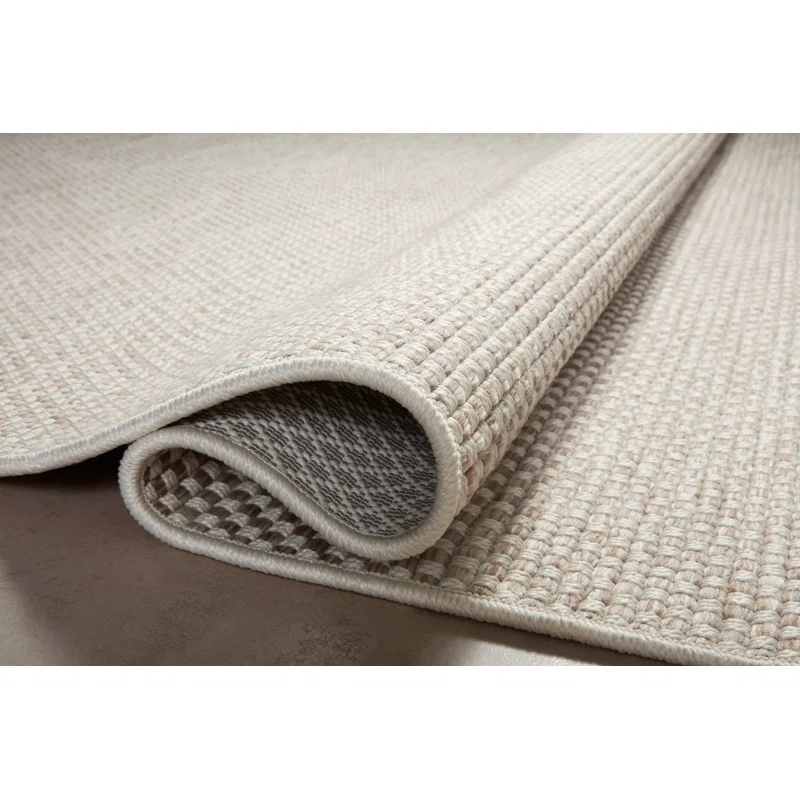 Amber Lewis x Loloi Malibu Ivory / Dove Indoor / Outdoor Area Rug