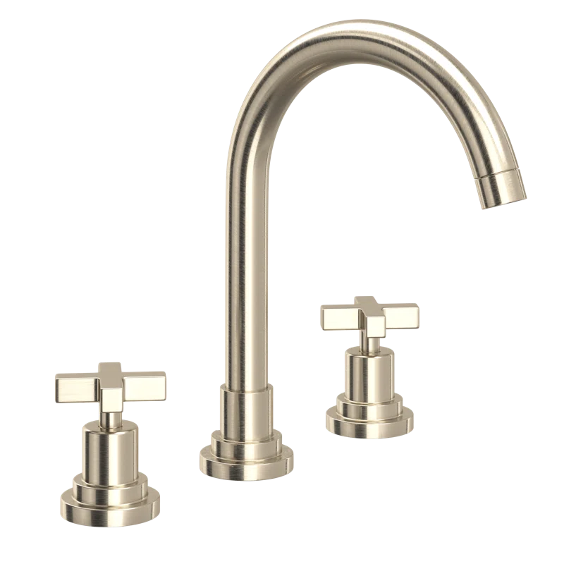 Lombardia Widespread Lavatory Faucet With C-Spout