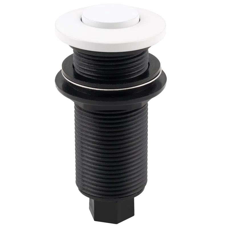 Westbrass Kitchen Sink Waste Disposal Air Switch and Dual Outlet Control Box, Flush Button