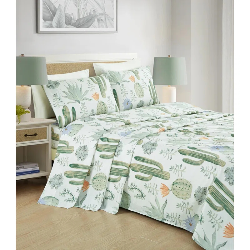 Chezmoi Collection Southwestern Geometric Printed Microfiber Bed Sheet Set