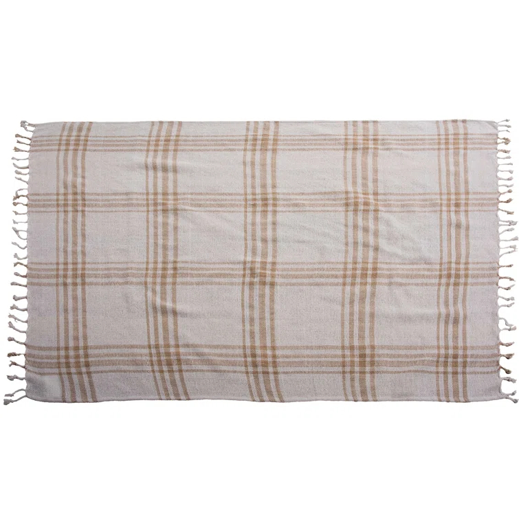HomeRoots Brown Woven 100% Poly Pet Throw Blanket