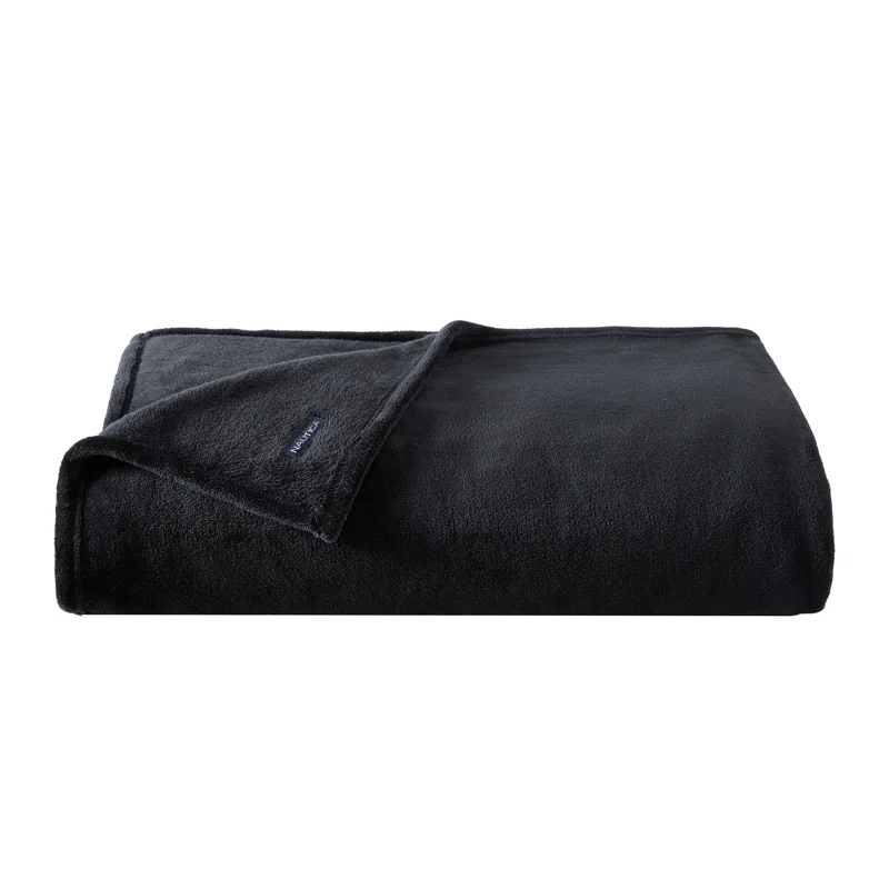 Nautica Nautica Solid Ultra Soft Plush Fleece Blanket