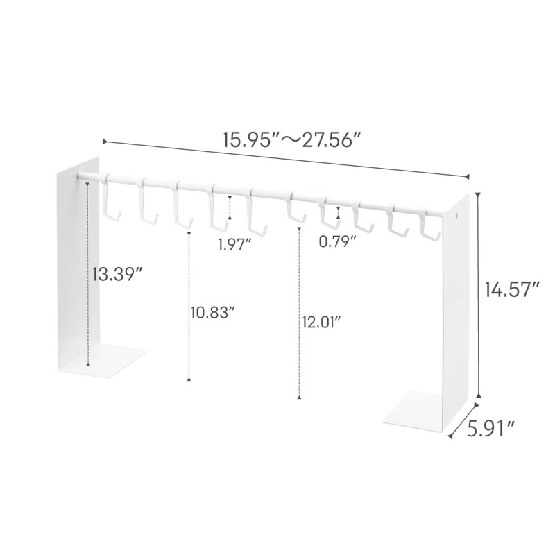 Yamazaki Home Yamazaki Home Hat Hanging Organizer, Steel, Holds 5.5 Lbs, Adjustable
