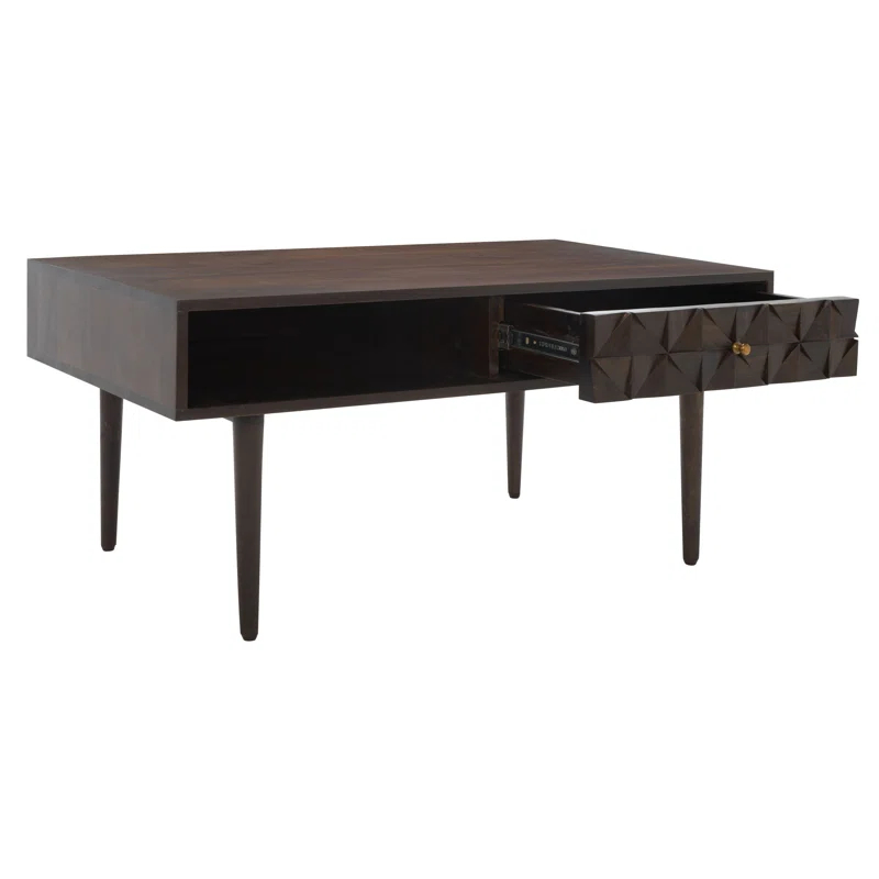 George Oliver Lilyth Solid Wood Coffee Table