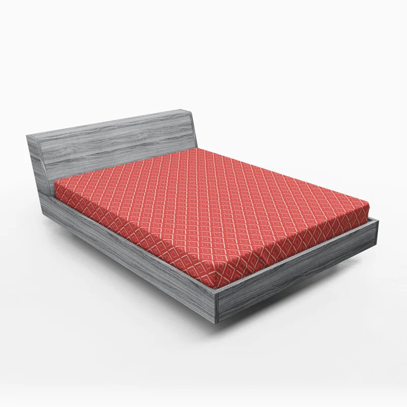 Ambesonne Microfiber Geometric Fitted Sheet