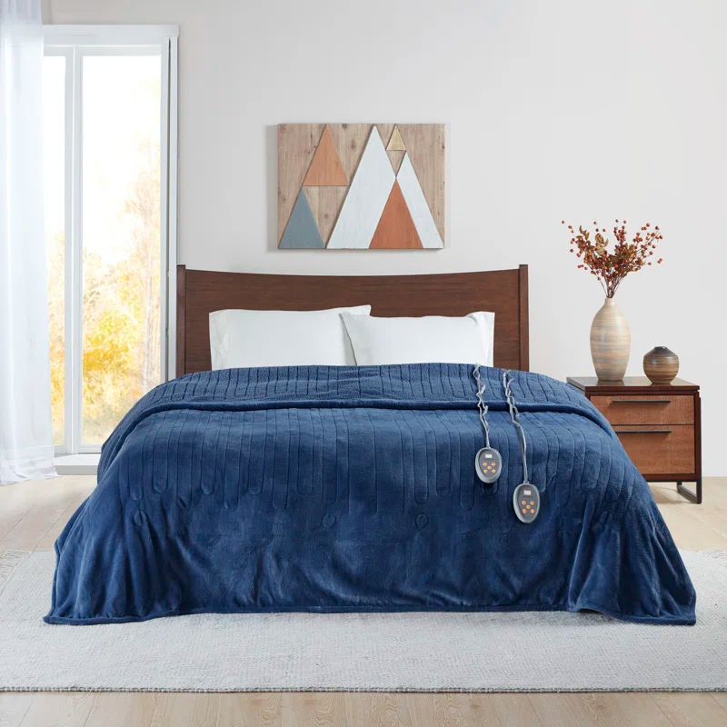 Beautyrest Beautyrest Heated Oversized Microlight to Berber Blanket