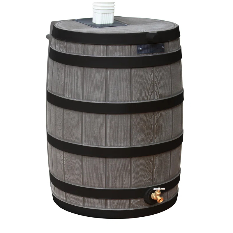 Good Ideas Good Ideas Rain Wizard Whiskey Style Rain Barrel with Overflow and Spigot