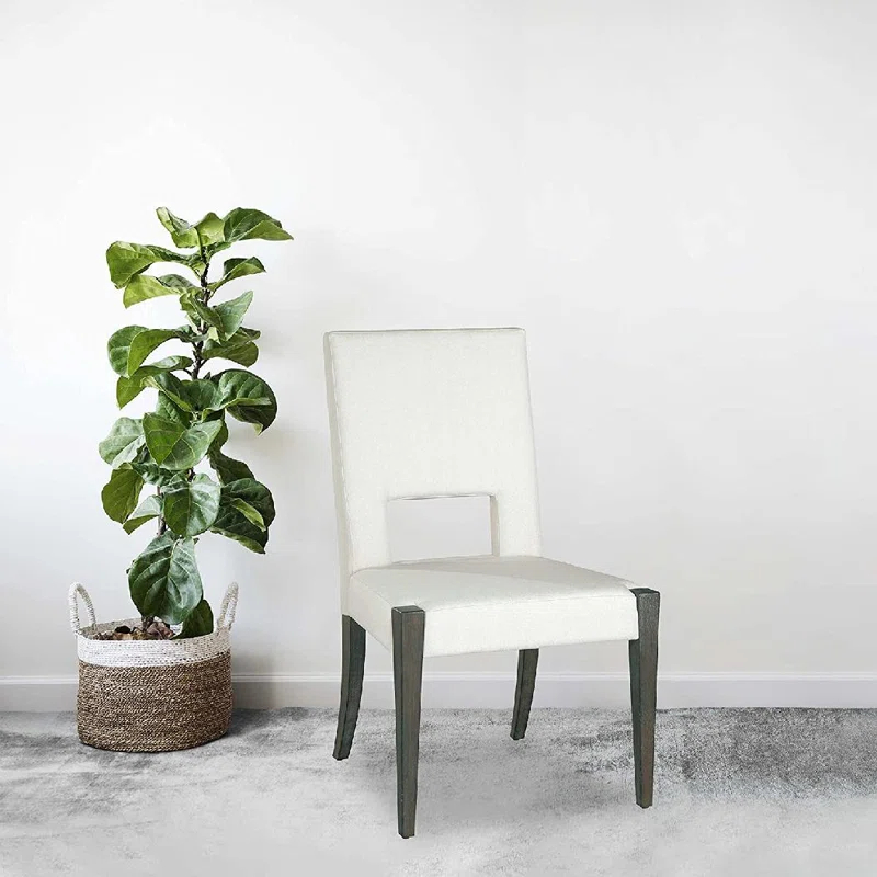 Hekman Edgewater 19.5'' H Linen Upholstered Oak Side Chair