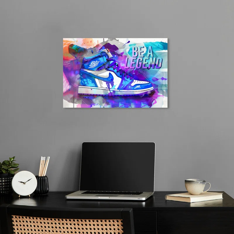 Notori Art Be A Legend Tie Dye Urban Style Wall Art by Notoriart
