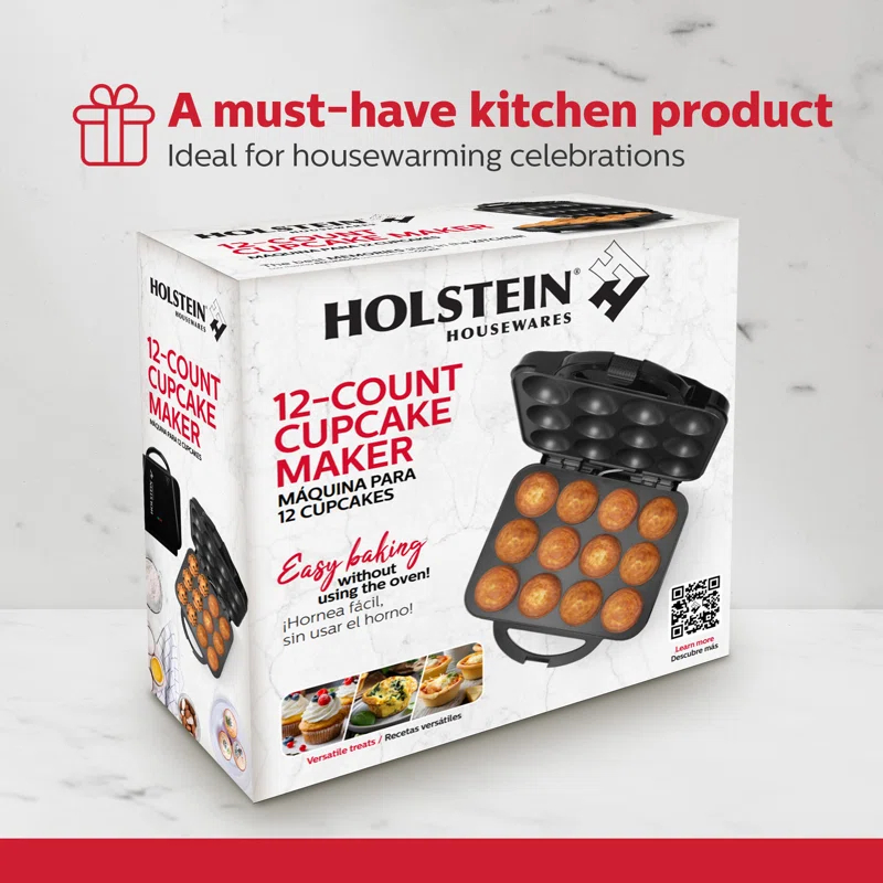 Holstein Housewares Holstein Housewares Non Stick Cupcake Maker