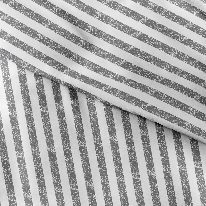 Becky Cameron 3 Piece Rugged Stripe Pattern Duvet Cover Set