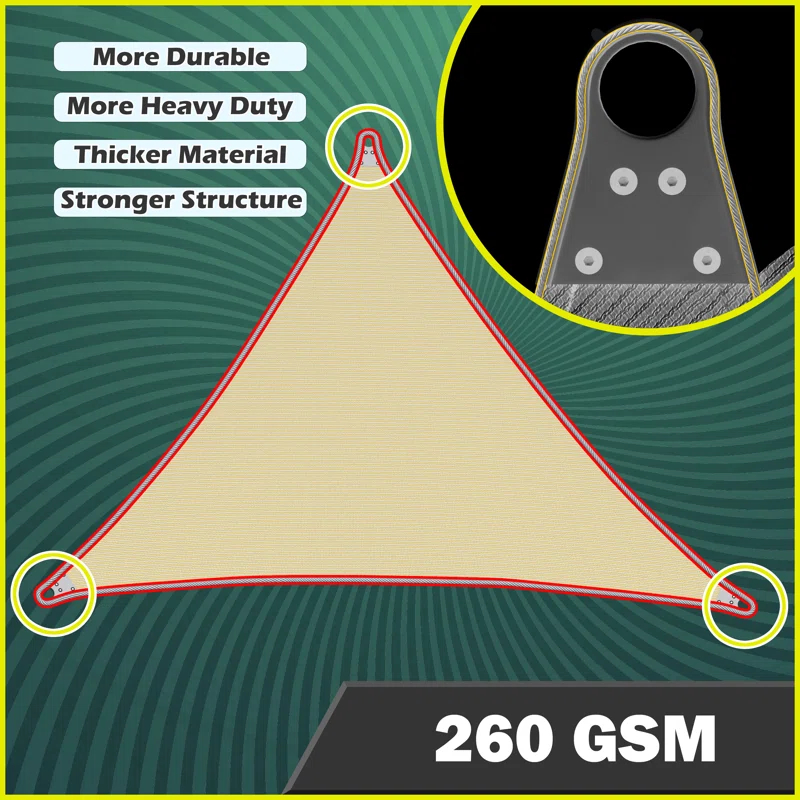 Royal Shade Royal Shade Customize Triangle Super Ring Sun Shade Sail