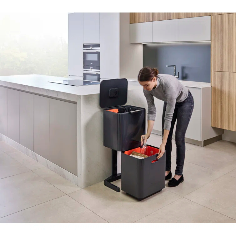 Joseph Joseph Totem Waste & Recycling Dual Kitchen Trash Can
