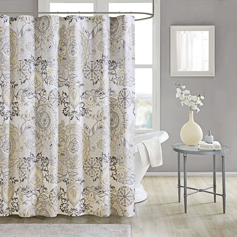 Madison Park Isla 100% Cotton Shower Curtain & Reviews | Wayfair