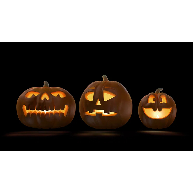 HoliScapes® USB Projector Kit - AtmosFX Jack-O-Lantern Jamboree USB + Projector + 48" x 72" Large White Holographic Screen