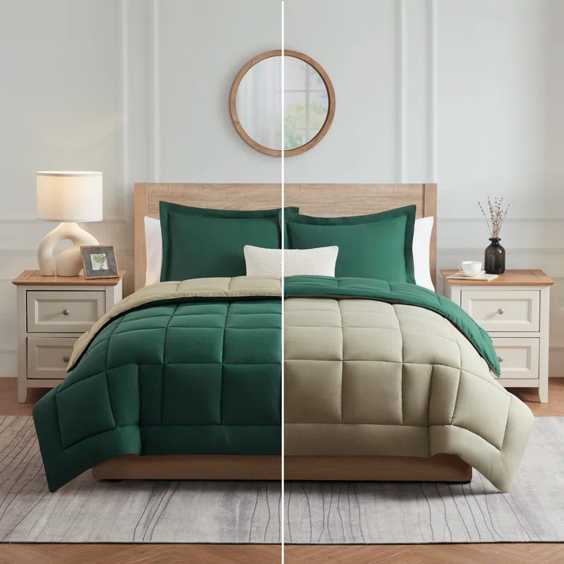 Nestl Nestl All Season Solid Lightweight Down Alternative Reversible Comforter
