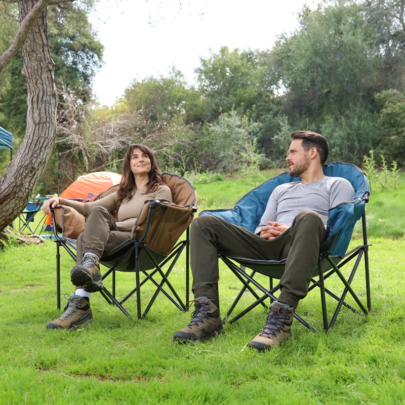 ARROWHEAD Outdoor Folding Camping Chair with Cushions
