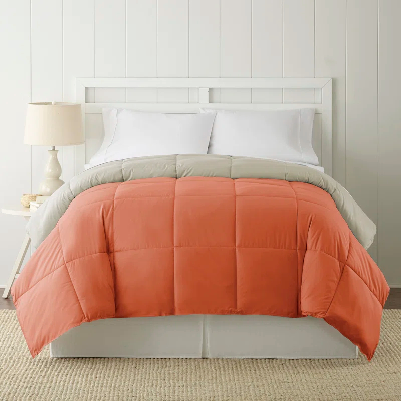 Modern Threads Modern Threads Sanctuary by PCT Down Alternative Microfiber Quilted Reversible Comforter & Duvet Insert - Soft, Comfortable Alternative to Goose Down - Bedding for All Seasons