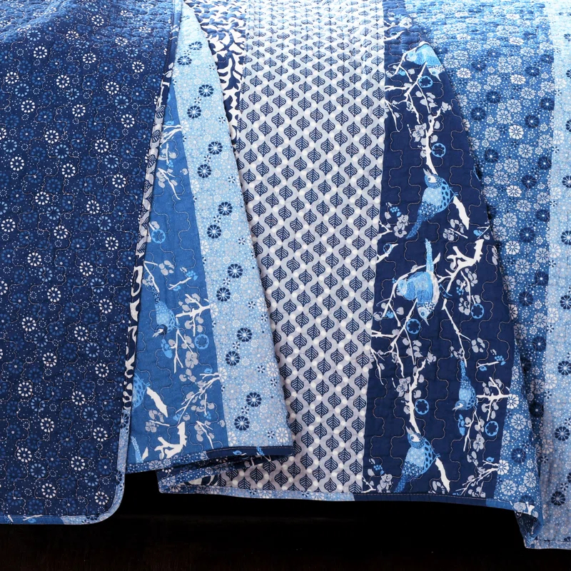 Lush Decor Royal Empire Cotton Reversible 3 Piece Quilt Set