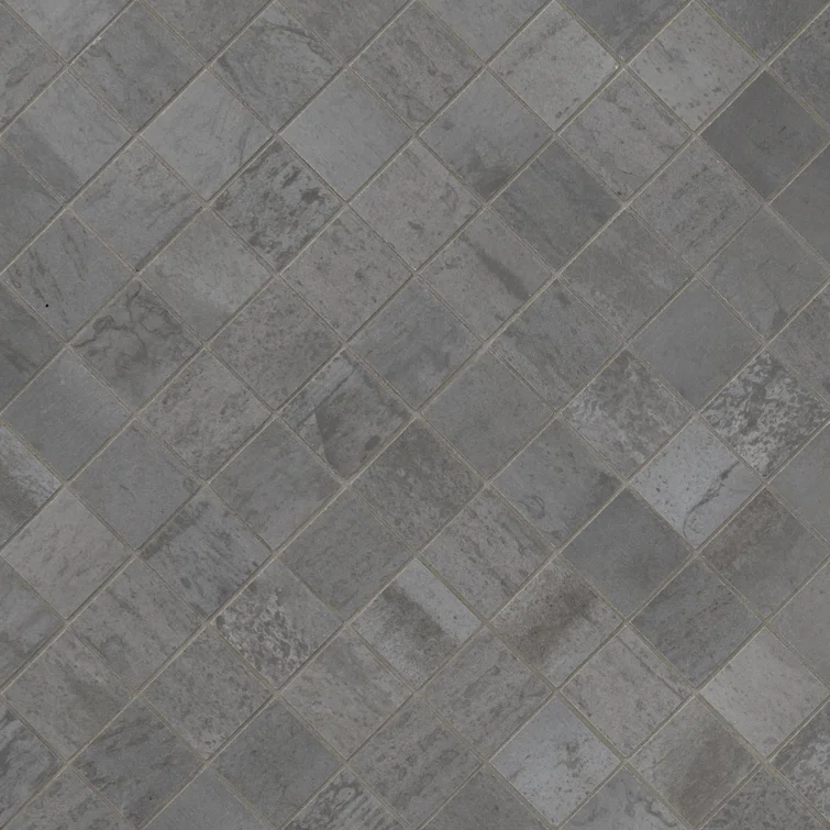 Ackland 12" x 12" Matte Porcelain Mesh-Mounted Mosaic Wall & Floor Tile