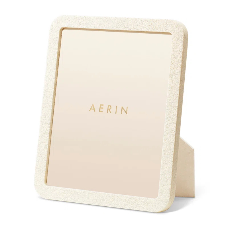 AERIN Shagreen Leather Picture Frame