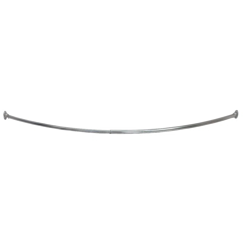 Design House Design House  63" Adjustable Curved Fixed Shower Curtain Rod