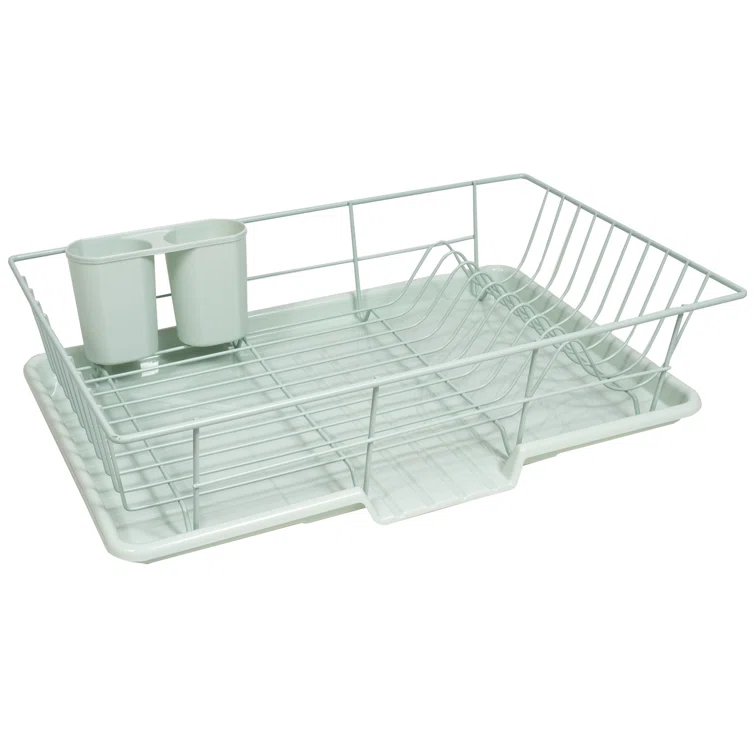 Red Barrel Studio® Steel 3-Piece Large Dish Drainer by Sweet Home Collection