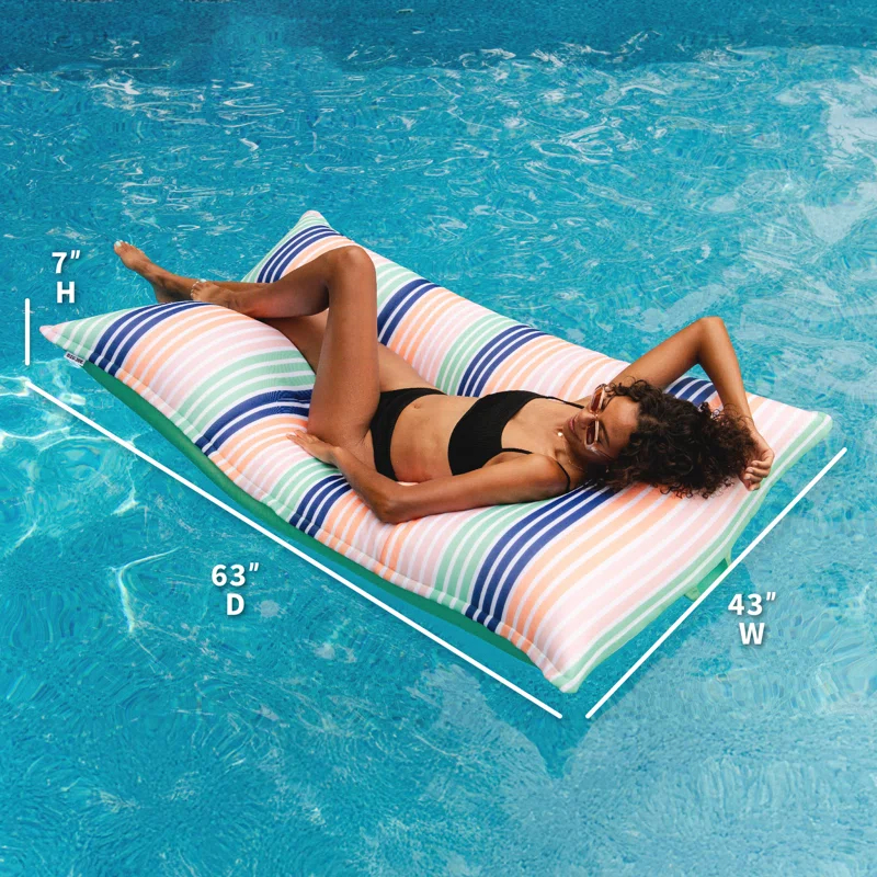 Big Joe Big Joe Lagoon Lounger Pool Float, No Inflation Needed