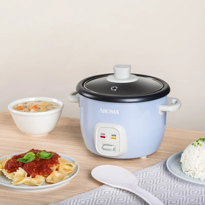 Aroma® 4-Cups (Cooked) / 1Qt. Rice & Grain Cooker, Blue