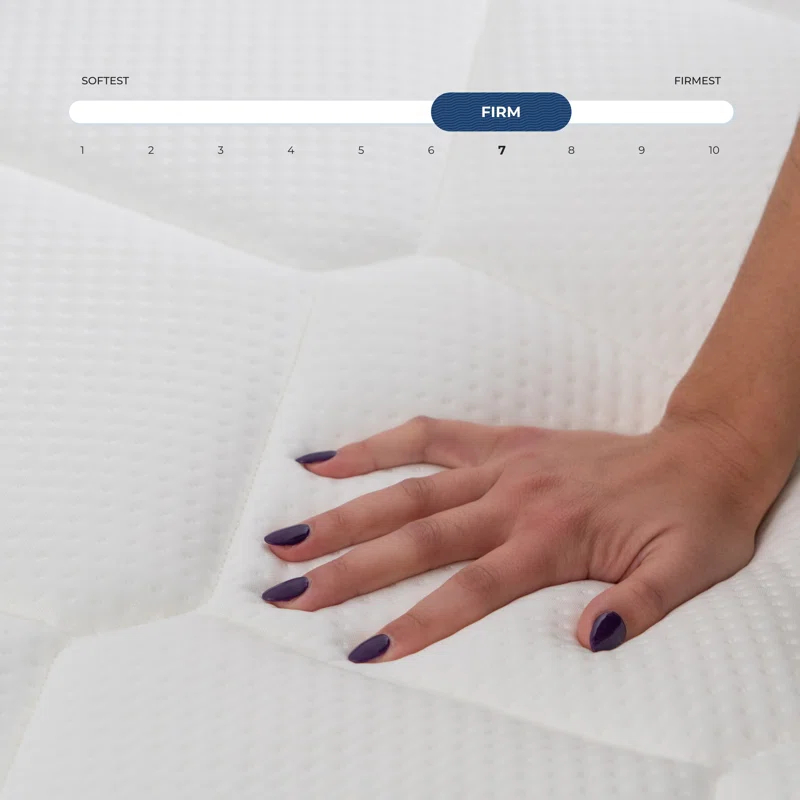 Brooklyn Standard 10" Firm Hybrid Mattress with Cooling Cover