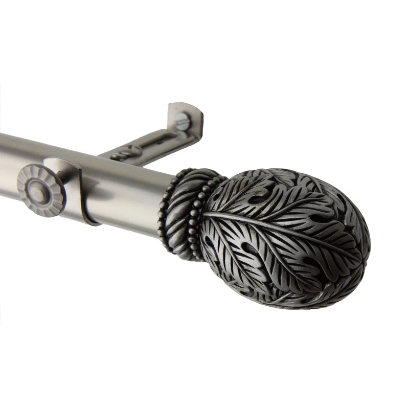 Forest Triple Steel Adjustable Single Curtain Rod