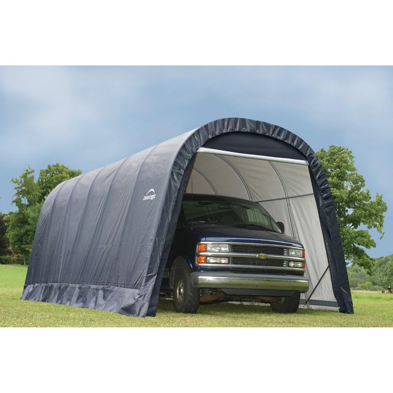 ShelterLogic Round Style Shelter, Green Cover