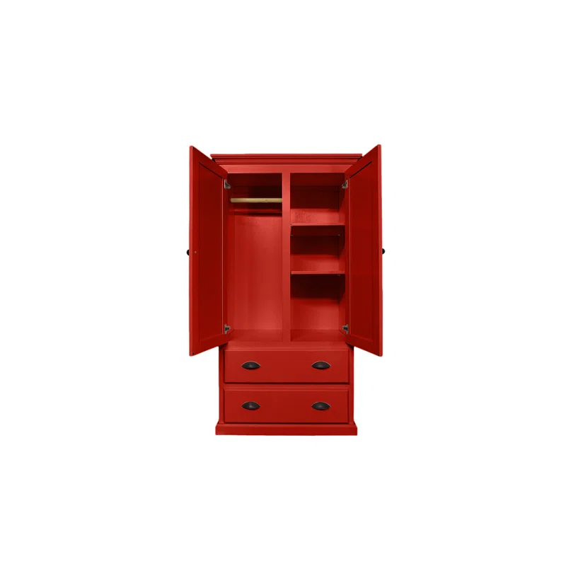 Red Barrel Studio® Conda Solid Wood Armoire