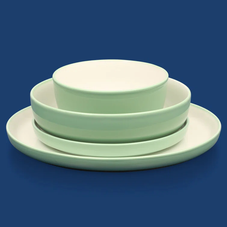 Sur La Table Kitchen Essentials Dinner Theatre 16 Piece Porcelain China Dinnerware Set - Service for 4