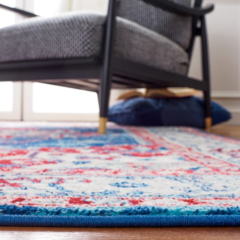 Kelly Clarkson Home Camila 851 Area Rug In Navy / Red