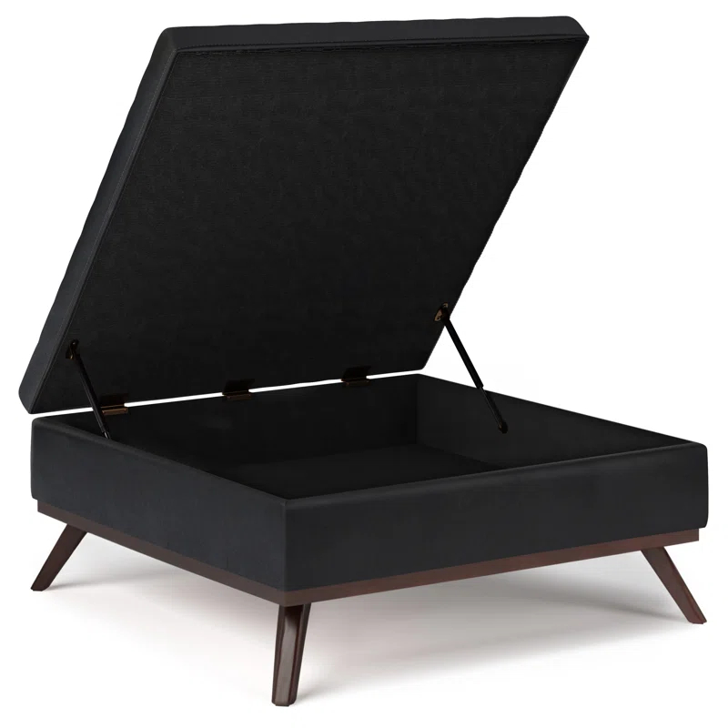 Simpli Home Owen Faux Leather Ottoman