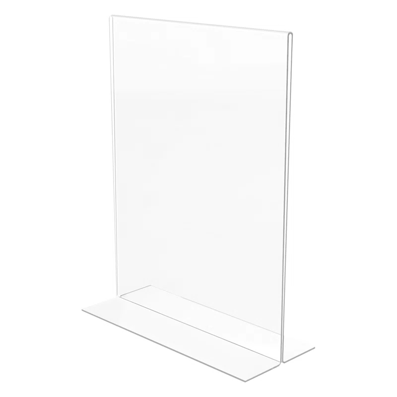Deflect-O Corporation Classic Image Stand-Up Two-Sided Desktop Sign Holder, Plastic, 8-1/2 x 11